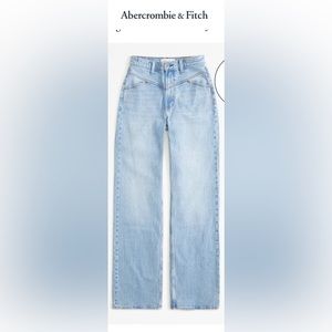 Abercrombie Curve Love 90s Relaxed High Rise Jeans